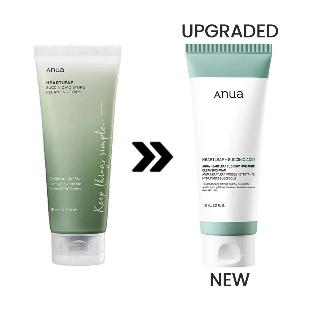 Anua Heartleaf Succinic Moisture Cleansing Foam 150ml